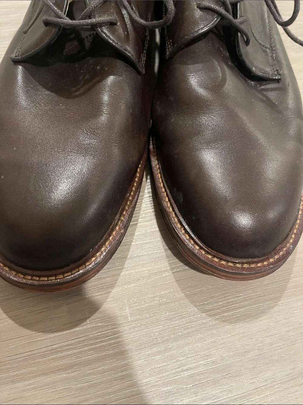 Banana Republic Dark Brown Leather Derby Oxfords